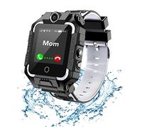 Kinder-Handyuhr mit GPS-Tracker, Smartwatch für Jungen und Mädchen, 4G Video & Telefonanruf mit 360° Drehung, Kinder-GPS-Uhr für 4-12 Jahre Weihnachts- & Geburtstagsgeschenke (T10 schwarz)