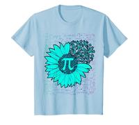Kinder Happy Pi Day 3.14 Zahlensymbol Sonnenblume Mathe Geek Kinder T-Shirt