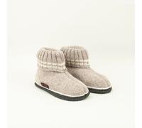 Kinder Hüttenschuh Ötz | Kinder Woll-Hausschuh | Farbe Beige | Größe 24 Beige 24