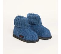 Kinder Hüttenschuh Ötz | Kinder Woll-Hausschuh | Farbe Jeansblau | Größe 23 Jeansblau 23