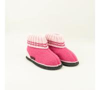 Kinder Hüttenschuh Ötz | Kinder Woll-Hausschuh | Farbe raspberry | Größe 24 raspberry 24