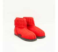 Kinder Hüttenschuh Ötz | Kinder Woll-Hausschuh | Farbe Rubin | Größe 21 Rubin 21