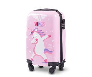 Kinder-Kabinenhartschalenkoffer Wings Jay Unicorn 18" Rosa