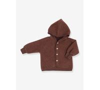 Kinder Kapuzenjacke, Schurwolle ENGEL zimt Gr. 98/104