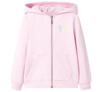 vidaXL Kinder Kapuzenpullover Hoodie Sweatshirt Sweatjacke Langarm Mädchen Hellrosa 104