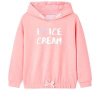 Kinder-Kapuzenpullover Hellrosa 128