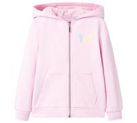 vidaXL Kinder-Kapuzenpullover Hoodie Langarm Mädchen Hellrosa Größe 92