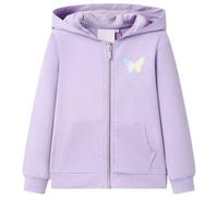 vidaXL Kinder Kapuzenpullover Hoodie Sweatshirt Sweatjacke Langarm Mädchen Lila 92