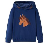 Kinder-Kapuzenpullover Marineblau 92