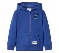 vidaXL Kinder-Kapuzenpullover Sweatjacke mit Reißverschluss Dunkelblau Melange 92