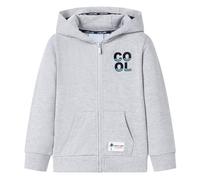 Kinder Kapuzenpullover mit Reißverschluss Sweatjacke Kapuzenjacke Grau 92