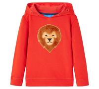Kinder-Kapuzenpullover Rot 128