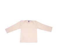 Kinder Langarmshirt aus Merinowolle, Baumwolle und Seide, creme, Cosilana 91033 Größe: 74/80