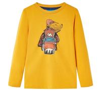 Kinder-Langarmshirt Ocker 128