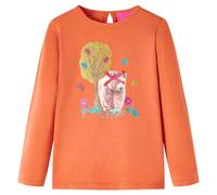 Kinder-Langarmshirt Dunkelorange 140