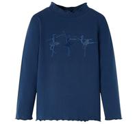 Kinder Langarmshirt Ballerinen Langarm T-Shirt Jungen Kindershirt Marineblau 104