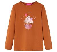 Kinder-Langarmshirt Cognac 116