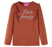 Kinder-Langarmshirt Cognac 140