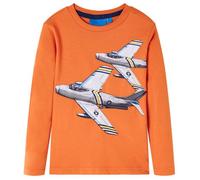 Kinder-Langarmshirt Dunkelorange 104