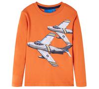 Kinder-Langarmshirt Dunkelorange 104