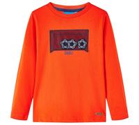 Kinder-Langarmshirt Hellorange 116