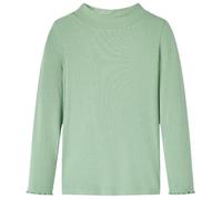 Kinder-Langarmshirt Halbrollkragen Dunkles Minzgrün 128 Kinder-Langarmshirt Halbrollkragen Dunkles Minzgrün 128