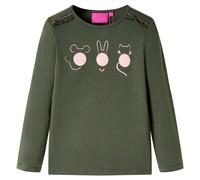 Kinder-Langarmshirt Khaki 104 Kinder-Langarmshirt Khaki 104