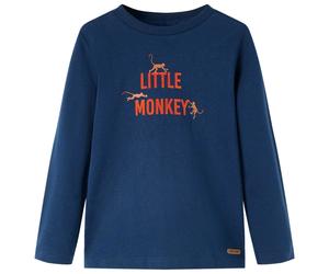 Kinder-Langarmshirt Marineblau 104 Kinder-Langarmshirt Marineblau 104