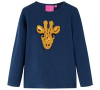 Kinder-Langarmshirt Marineblau 128 Kinder-Langarmshirt Marineblau 128