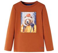 Kinder-Langarmshirt Dunkelorange 116