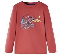 Kinder-Langarmshirt Dunkelrot 128 Kinder-Langarmshirt Dunkelrot 128
