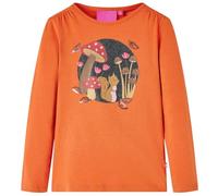Kinder-Langarmshirt Dunkelorange 128