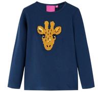 Kinder Langarmshirt mit Hirschmotiv Langarm T-Shirt Jungen Marineblau 116