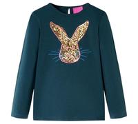 Kinder-Langarmshirt Dunkelgrün 104