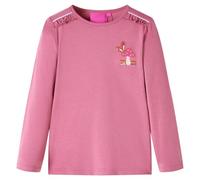 Kinder-Langarmshirt Himbeerrosa 116