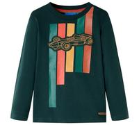 Kinder-Langarmshirt Dunkelgrün 104