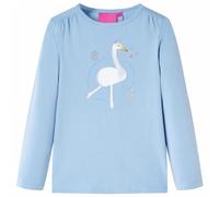 Kinder-Langarmshirt Hellblau 140
