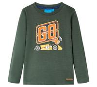 Kinder-Langarmshirt Dunkelgrün 128