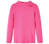 Kinder-Langarmshirt Rippstrick Knallrosa 116 Kinder-Langarmshirt Rippstrick Knallrosa 116