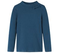 Kinder-Langarmshirt Rippstrick Marineblau 104 Kinder-Langarmshirt Rippstrick Marineblau 104