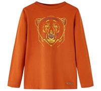 Kinder-Langarmshirt Rostbraun 104 Kinder-Langarmshirt Rostbraun 104