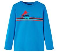 Kinder Langarmshirt Wildtieren Langarm T-Shirt Jungen Kindershirt Kobaltblau 116