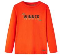 Kinder Langarmshirt Winner Langarm T-Shirt Jungen Kindershirt Hellorange 128