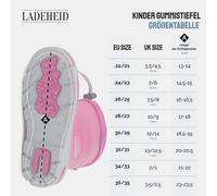 Kinder Lange Regenschuhe LARB014 Marineblau 23 23 Marineblau