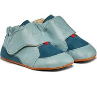 Affenzahn - Kid's Krabbelschuh Leder Crawly - Barfußschuhe, Gr. 20-21, türkis (Bunny/Petrol)