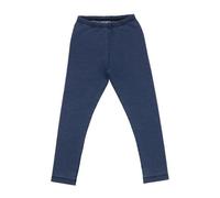 Kinder Leggings Jeans-Optik GOTS zertifiziert, Bio-Baumwolle, dunkelblau, elastisch & bequem - Walkiddy 50/56