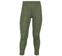 Kinder Leggings Wolle seide oliv-grün 116