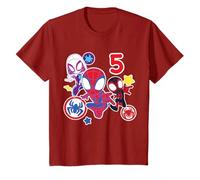 Kinder Marvel Spidey and His Amazing Friends 5 Year Old Birthday T-Shirt