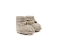 Kinder Merino Hausschuhe Melange Offwhite Mikk-Line Größe: 74/80