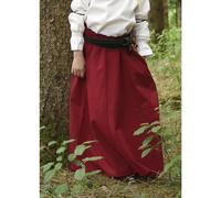 Kinder Mittelalter-Rock Lucia, weit ausgestellt, rot, Gr. 128